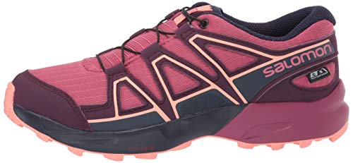 Salomon Speedcross CSWP J, Zapatillas de Trail Running Unisex Niños, Morado (Malaga/Potent Purple/Desert Flower), 37 EU