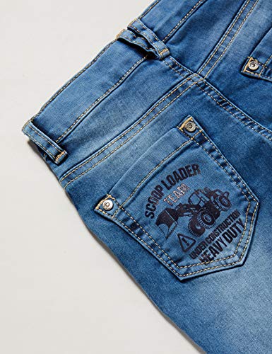 Salt & Pepper Mit Traktor Badge Jeans, Azul (Original 099), 92 para Niños