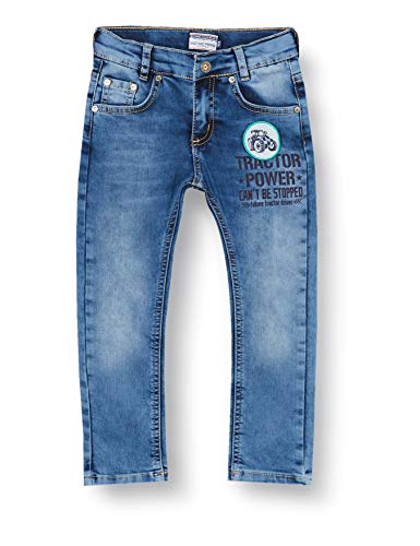 Salt & Pepper Mit Traktor Badge Jeans, Azul (Original 099), 92 para Niños