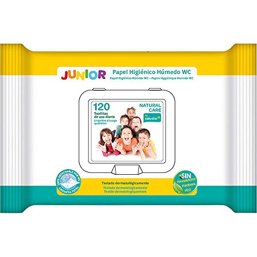 Salustar - Toallitas húmedas wc con tapa para junior