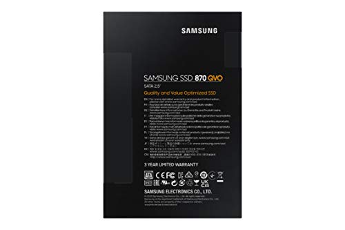 SAMSUNG 870 QVO 2 TB 2,5'' SATA III SSD Interna (MZ-77Q2T0BW)