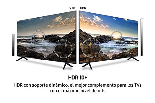 Samsung Crystal UHD 2020 50TU8005 - Smart TV de 50" con Resolución 4K, HDR 10+, Crystal Display, Procesador 4K, PurColor, Sonido Inteligente, One Remote Control y Asistentes de Voz Integrados