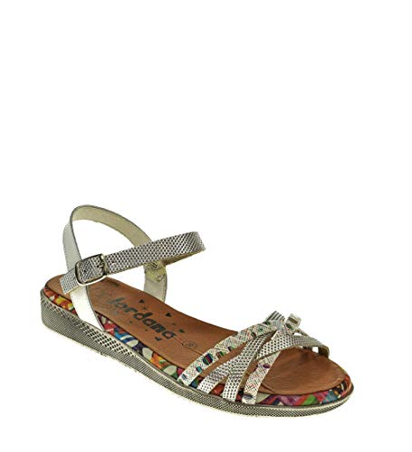 Sandalia Plana - Mujer - Plata - jordana - 2611-37