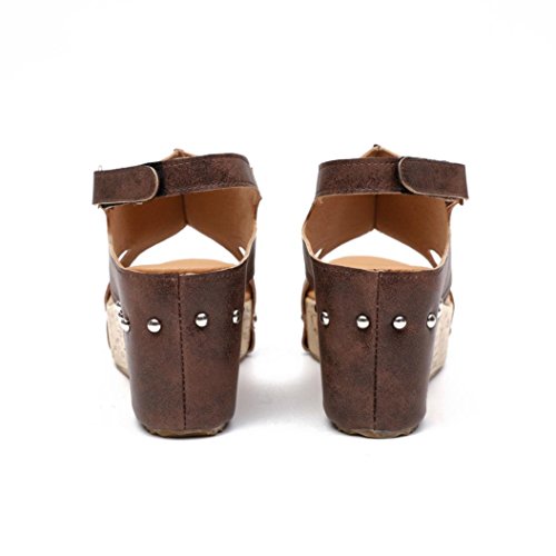 Sandalias mujer verano 2018, Covermason Sandalias de playa de remache para mujer