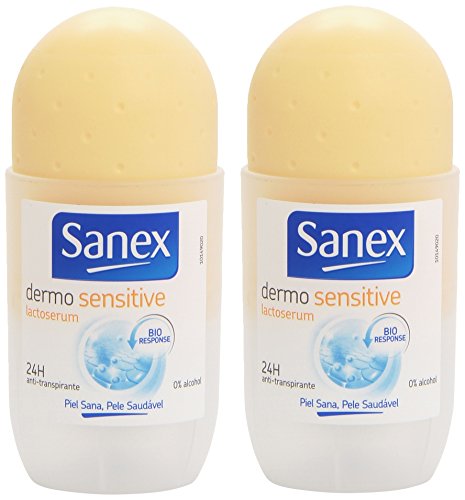 SANEX desodorante dermo sensitive roll on 2 x 50 ml