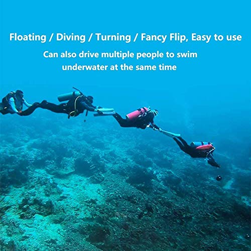 SANON Bajo el Agua Scooter Submarino de hélice, fácil de Transportar, Vespa Piscina de Buceo de Dos hélices Velocidad, Resistencia 30-60mins, Equipo de Deporte. WTZ012 (Color : 1 PC)