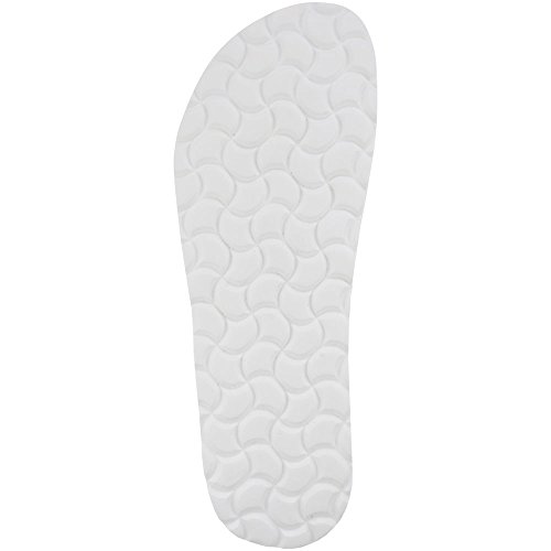 sanosan Malaga Mujer Mule Sandalias lacque patentada), color blanco, color Negro, talla 38 EU