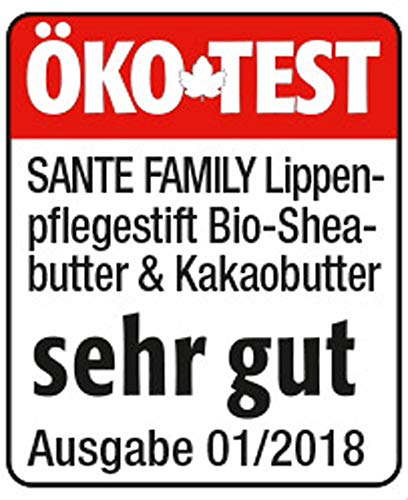 Sante Naturkosmetik 44610, Lápiz Labial Bio (Manteca de karité y Cacao), 4.5g