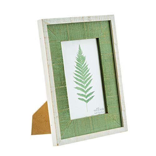 Sass & Belle - Marco de fotos (madera), color verde