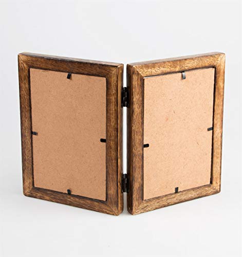 SASS y Belle Fotos Doble, Madera/marrón Oscuro