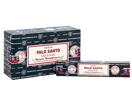 SATYA INCIENSO PALO SANTO 15 GR. X 12 CAJAS = 180 GR.