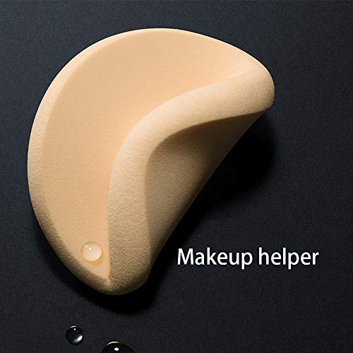 Schneespitze 2 piezas Esponjas para Maquillaje Soplo de polvos Esponja redondo belleza blender esponja facial Esponjas redondas de maquillaje profesional