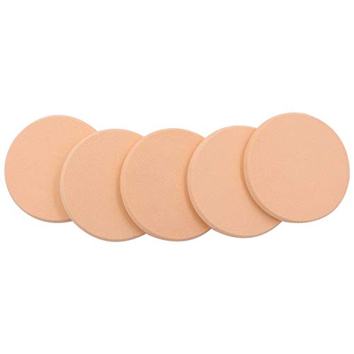 Schneespitze 2 piezas Esponjas para Maquillaje Soplo de polvos Esponja redondo belleza blender esponja facial Esponjas redondas de maquillaje profesional