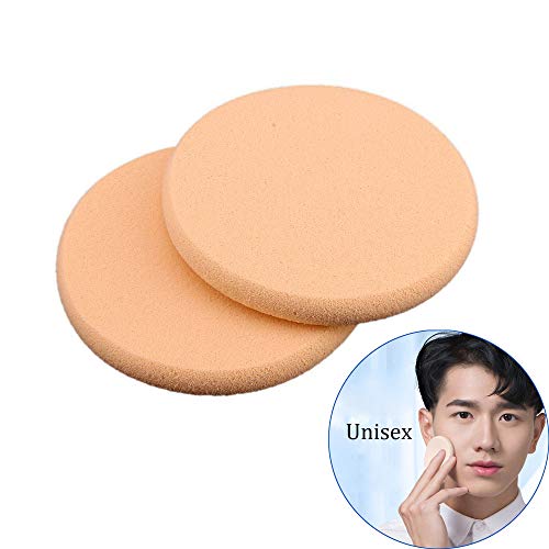 Schneespitze 2 piezas Esponjas para Maquillaje Soplo de polvos Esponja redondo belleza blender esponja facial Esponjas redondas de maquillaje profesional