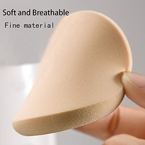 Schneespitze 2 piezas Esponjas para Maquillaje Soplo de polvos Esponja redondo belleza blender esponja facial Esponjas redondas de maquillaje profesional