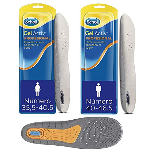 Scholl GelActive Plantillas Profesional para Hombre talla 40-46.5 y para Mujer talla 35.5-40.5