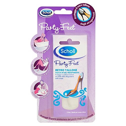 Scholl Party Feet - Serie retro, gel claro de talón – 1 par