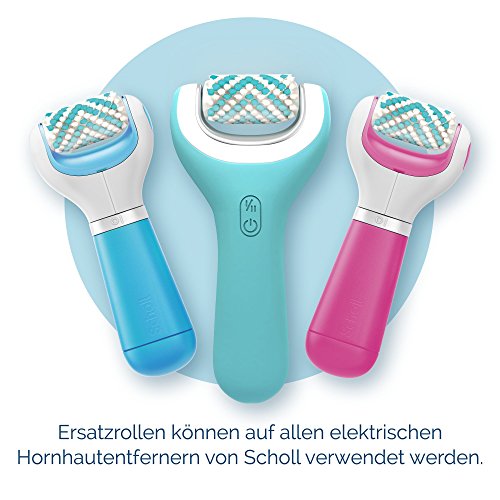 Scholl Velvet Smooth – Recambio para el eliminador de callos eléctrico Scholl – Rodillo de repuesto para piel seca y escamosa en las piernas y los pies – 2 unidades