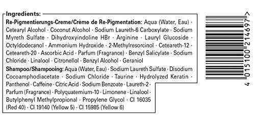 Schwarzkopf Re-Nature Re-pigmentation, Men Dark Step, 1 paquete, 2 x 50 ml de tinte para el cabello y 2 x 22.5 ml de champú