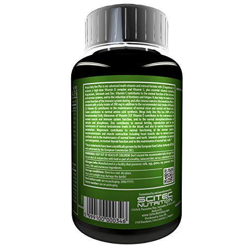 Scitec Nutrition Mega Daily One Plus Multivitaminas y minerales 60 cápsulas