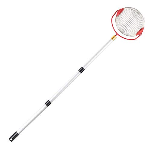 SCJS Recolector de nueces Nueces Castañas Cosechadora Rodillo Recolector de nueces Bola de aleación de Aluminio retráctil Recolector de Frutas de jardín Herramienta de huertos Familiares Nuevo