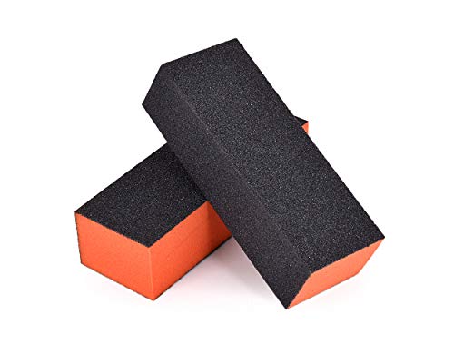 SCSpecial - 10 bloques de pulido de uñas de grano grueso – 3 caras de cuidado de uñas producto para moldear y alisar – uñas, salón acrílico herramienta de manicura