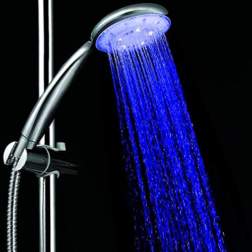 SCYDAO LED De Aniones Balneario De La Ducha Cabeza De Ducha De 7 Colores Pastel De Alcachofa De La Ducha De Agua Ligera A Presión - Ahorro De Control De Temperatura Colorido Ducha De Mano