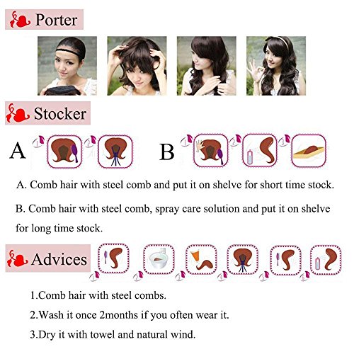 SEGO Pelucas Castañas con Mechas Rubias Mujer Largas Rizadas Pelo Sintético Se Ve Natural Ondulada para Anime Disfraces Fiesta Cosplay Halloween Synthetic Wig for Women (34cm)