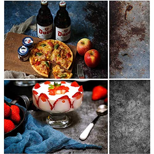 Selens 2 en 1 Telón de Fondo de Papel 56x88cm Muro de Cemento Hormigón Fondo de Cara Doble para Fotografía Estudio Fotográfico Flat Lay Comida Producto Pequeño Cosmético Joya Vlog Fotógrafo