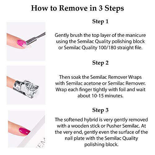 Semilac Esmalte de uñas híbrido UV, número 089, 7 ml, color negro ciruela