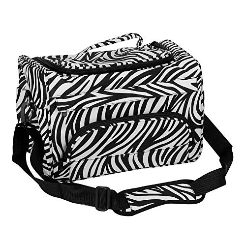 Semme - Bolso para Peluquería - Bolso organizador porta tijeras, peine - Estuche para herramientas de peluquería - Fácil de transportar - Fantasía cebra