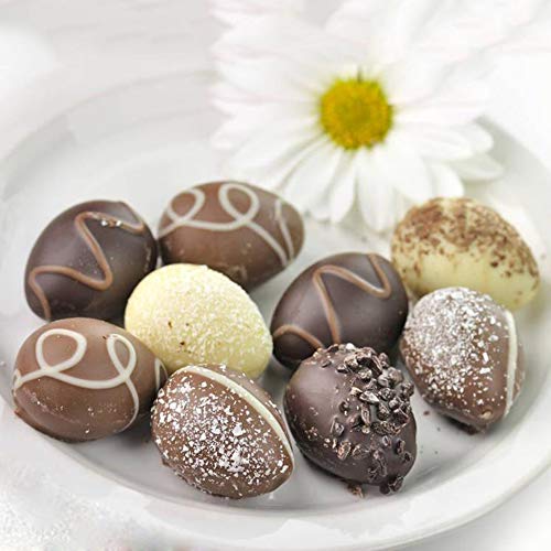 SENHAI 3 moldes de silicona en forma de huevo, 8 cavidades de grado alimenticio para decoración de tartas, chocolate, pastelería, pan, cubitos de hielo, jabón, rosa, azul, marrón