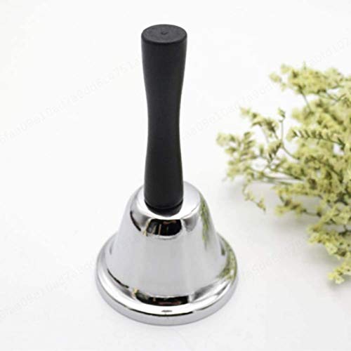 Sepikey Hand Bell Santa Silver Hand Bell Novedades Navidad Metal Accesorio de Vestuario