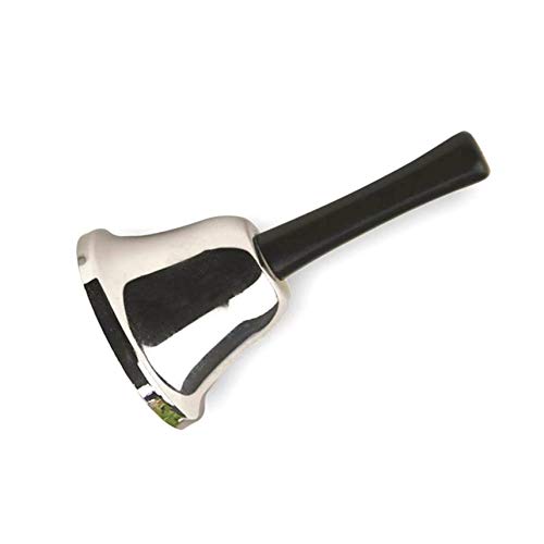 Sepikey Hand Bell Santa Silver Hand Bell Novedades Navidad Metal Accesorio de Vestuario