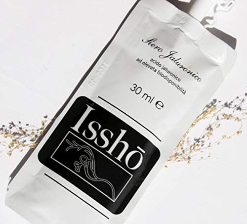 Serum Facial Acido Hialuronico, 30 ml Made in Italy, Issho, Contorno de Ojos Antiarrugas, Mascarilla Crema Hidratante Mujer Hombre