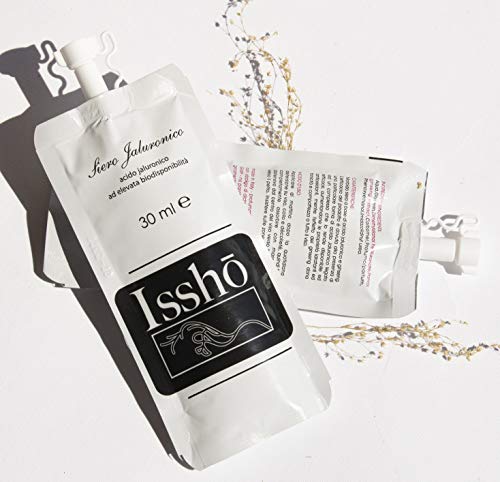 Serum Facial Acido Hialuronico, 30 ml Made in Italy, Issho, Contorno de Ojos Antiarrugas, Mascarilla Crema Hidratante Mujer Hombre