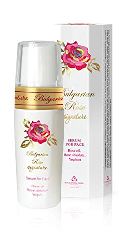 Serum facial Bulgarian Rose Signature - aceite de rosa de Bulgaria - yogurt - aceite de argán - Anti Edad - Tonificante - Todo Tipo de Pieles - Cruelty Free - 35ml.