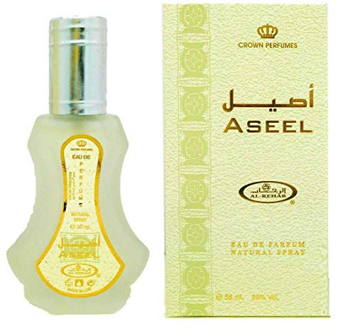 Set de 3 Almizcle Musk ASEEL Al Rehab 35ml Perfumes de Mujer Perfumes Hombre Attar Perfume Alcohol Desnaturalizado, NOTAS: Oud, Rosa, Picante, Especiado, Verde y Amaderado