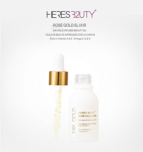 Set de maquillaje HERES B2UTY Unicorn Essence + aceite de belleza con infusión de oro de 24 quilates, alta capacidad de extensión, líquido ligero y suave (15 ml)