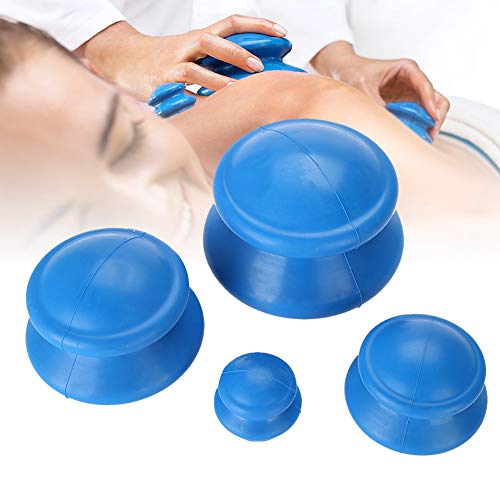 Set de ventosas, 4 piezas de ventosas de silicona Conjuntos de terapia de ventosas Producto de masaje para el cuidado de la salud para estimular la sangre y reducir la fatiga