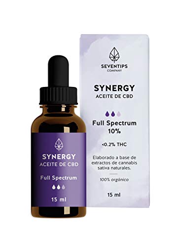 Seventips Aceite De Cañamo 10 Full Spectrum Synergy 15 Ml Tratamiento Anti-Inflamatorio Y Antioxidante 15 ml