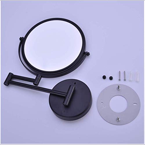 SGSG Espejo de Maquillaje montado en la Pared 10 aumentos, Espejo de Maquillaje de Doble Cara de 8 Pulgadas, Ideal para afeitarse en el Dormitorio o baño, Bronce frotado con Aceite