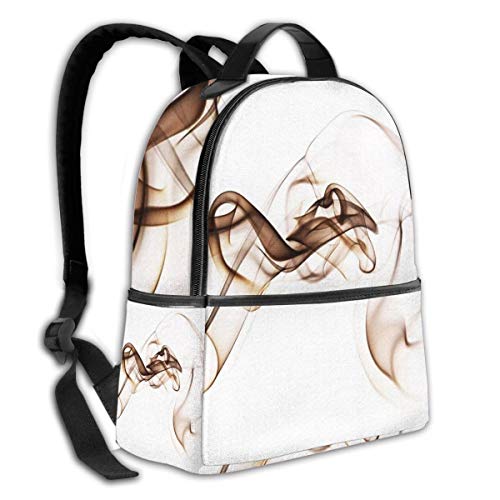 SGSKJ Mochila Tipo Casual Mochila Escolares Mochilas Escolar Estilo Impermeable para Viaje de Ordenador Portátil para Hombre Mujer Fragancia de Humo de Tabaco de Incienso