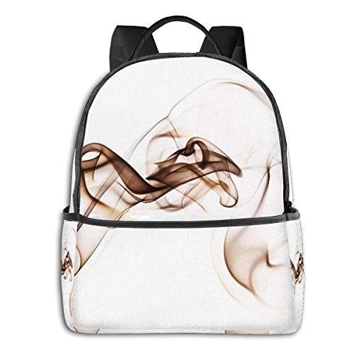 SGSKJ Mochila Tipo Casual Mochila Escolares Mochilas Escolar Estilo Impermeable para Viaje de Ordenador Portátil para Hombre Mujer Fragancia de Humo de Tabaco de Incienso