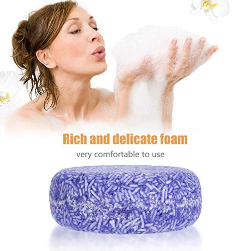 Shampoo, Jabón de Champú para el Cabello, Jengibre y Jazmín y Lavanda y Polygonum(lavanda)