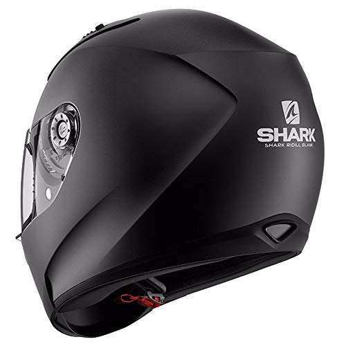 Shark Casco de moto RIDILL BLANK Mat KMA, Negro, S