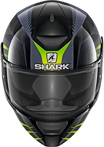 Shark D-SKWAL Mercurium KAG - Casco de moto (talla S), color negro y verde