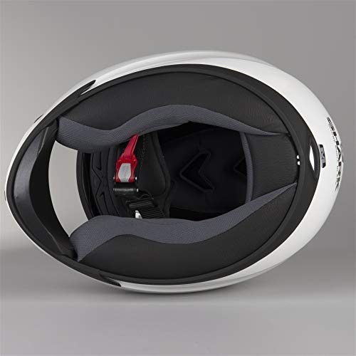 SHARK NC Casco per Moto, Hombre, Blanco, XS