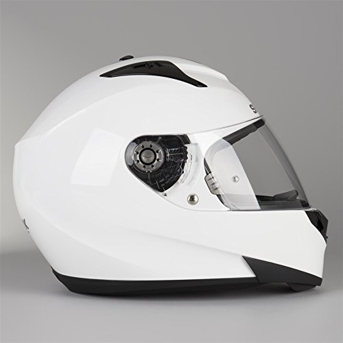 SHARK NC Casco per Moto, Hombre, Blanco, XS