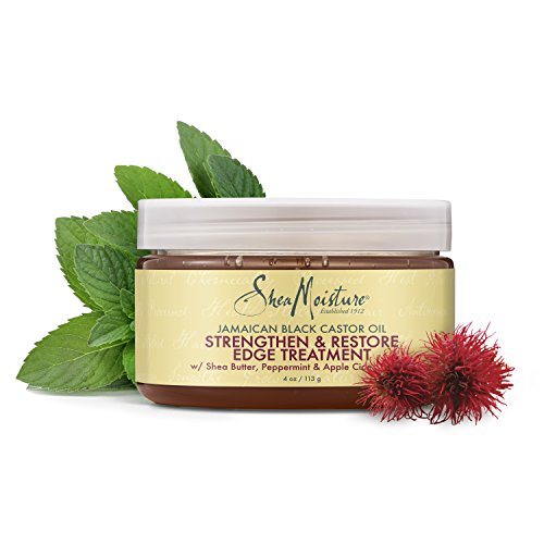 SheaMoisture Jamaican Black Castor Oil Strengthen, Grow & Restore Edge Treatment - acondicionadores (Grow & Restore Edge Treatment, Unisex, Profesional, Fortalecimiento, Glycerin (Vegetable), Water, Zea Mays (Corn) Bud/Seed Extract, Pectin, Ricinus Commun